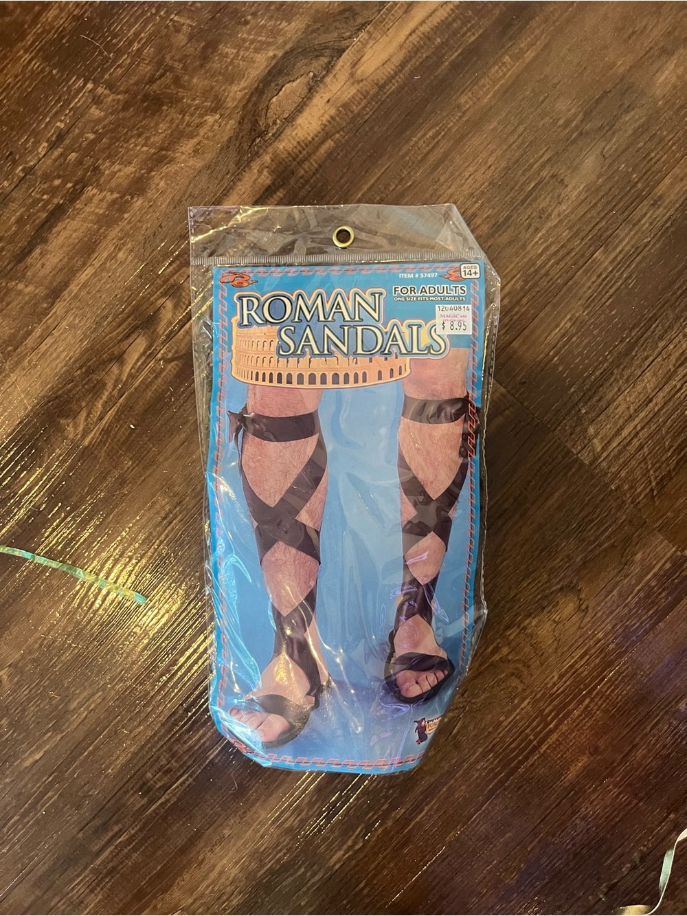 NWT Roman Sandals Costume Leg Wraps - Brown